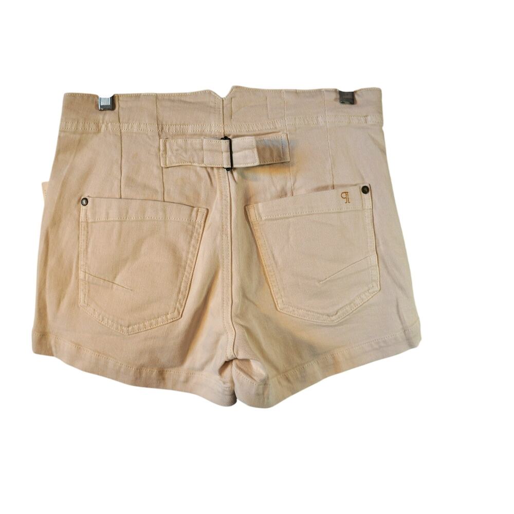 Pilcro Anthropologie Sailor Shorts High Rise Cream Denim Button Front NWT 25 - Picture 3 of 10